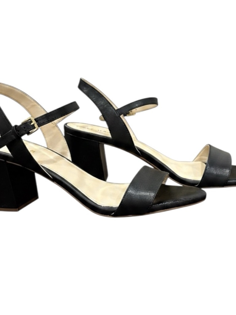 Cole Haan Josie Black Block Heel Sandal Size 9 - Picture 2 of 4